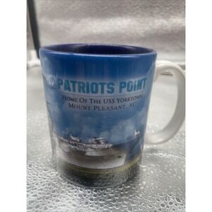 USS Yorktown Patriots Point SC Souvenir Mug‎ Charleston Harbor Naval Museum 12oz